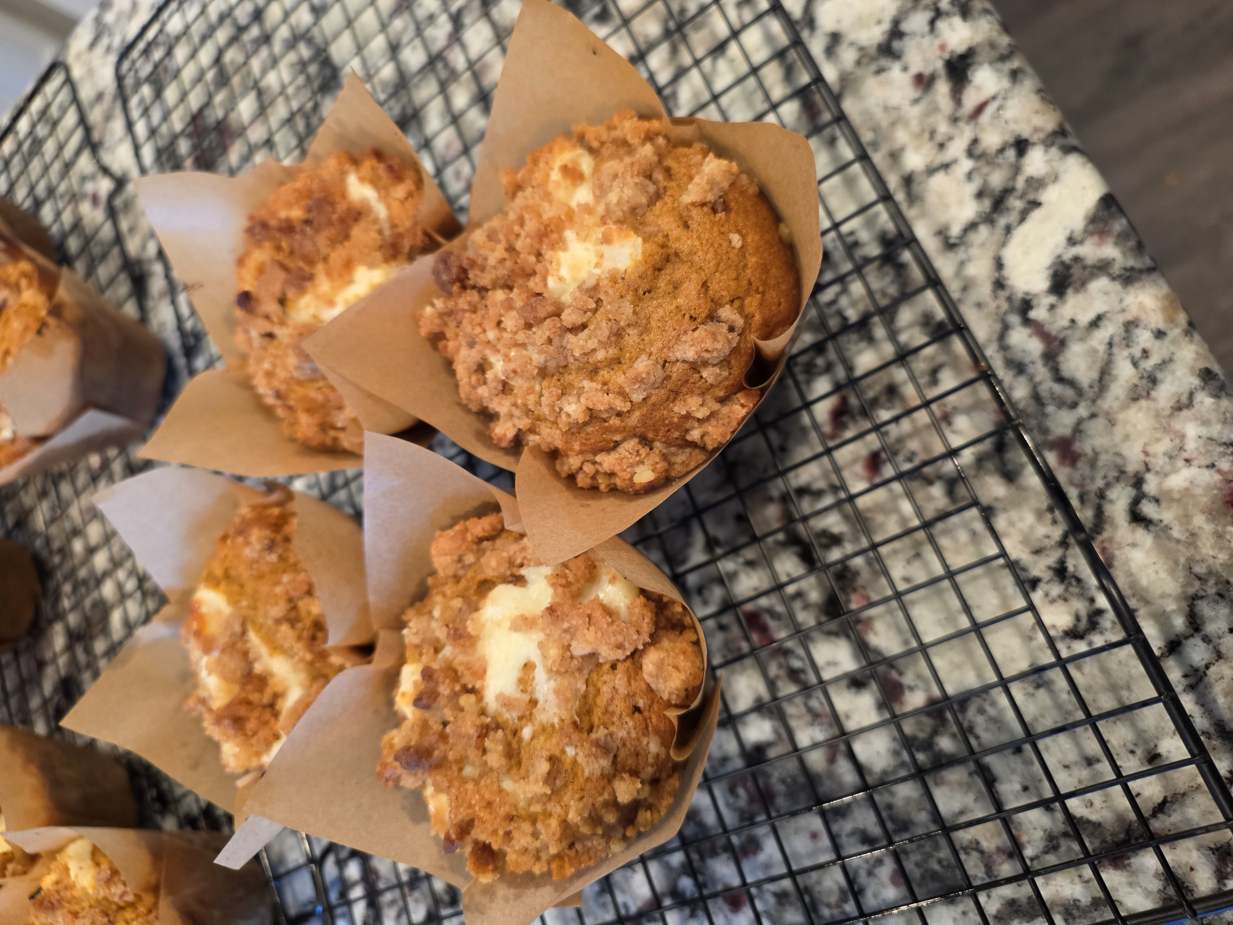 Pumpkin Cheesecake Muffins